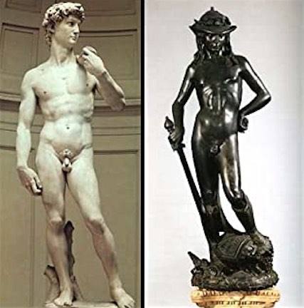 Michelangelo & Donatello's Davids.jpg